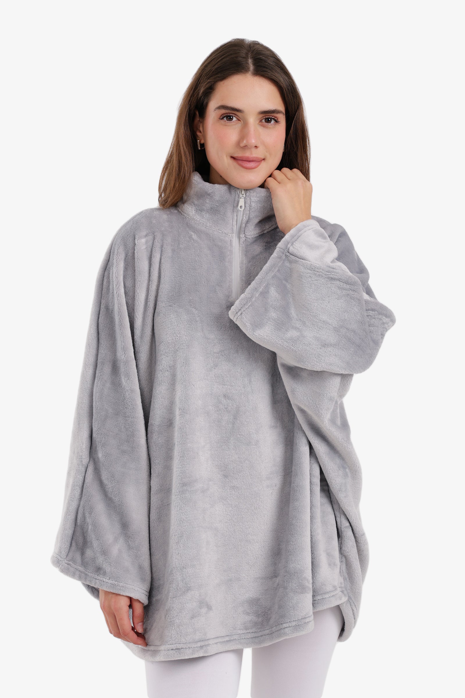 Velvet Poncho Wearable Blanket