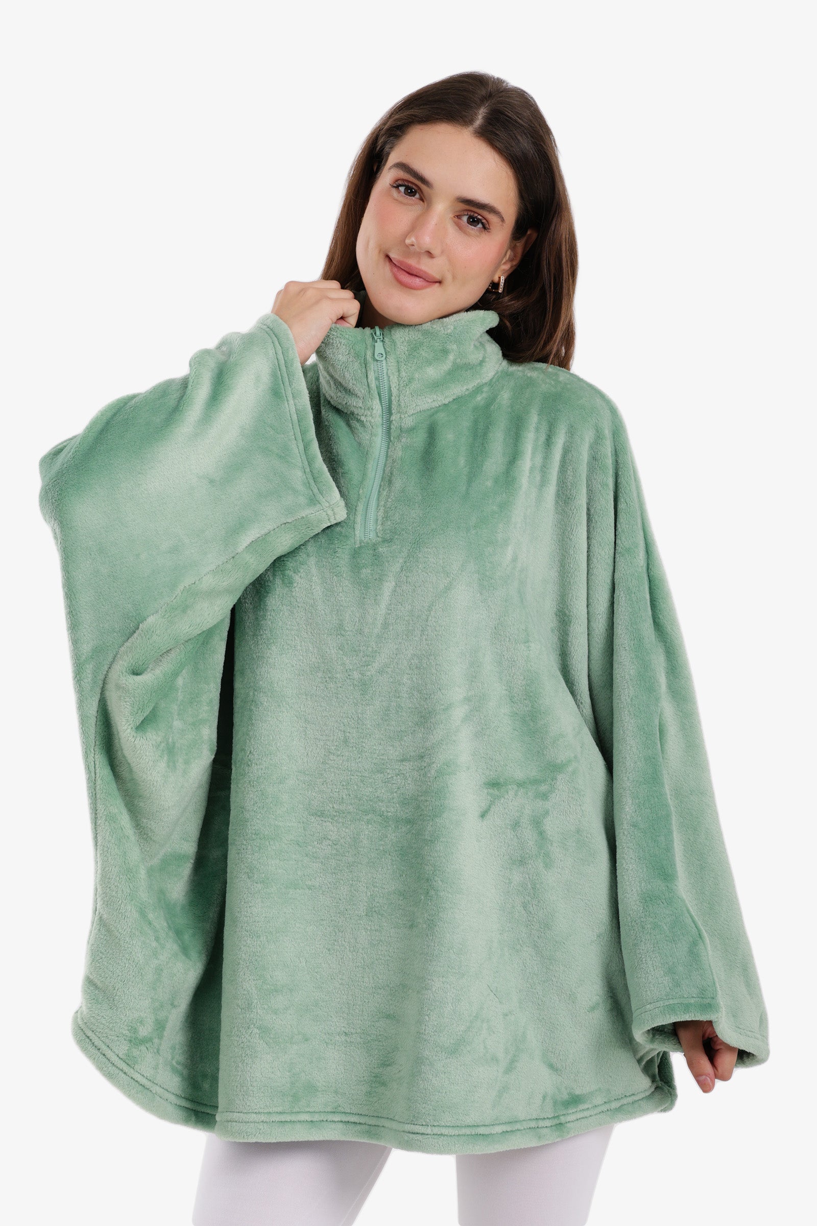 Velvet Poncho Wearable Blanket