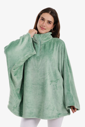 Velvet Poncho Wearable Blanket