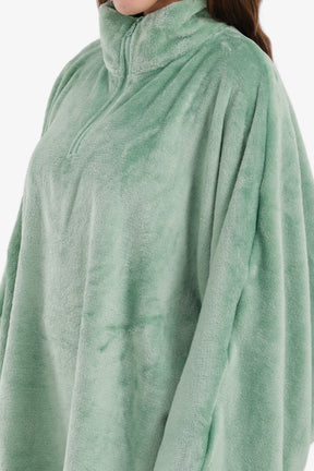 Velvet Poncho Wearable Blanket