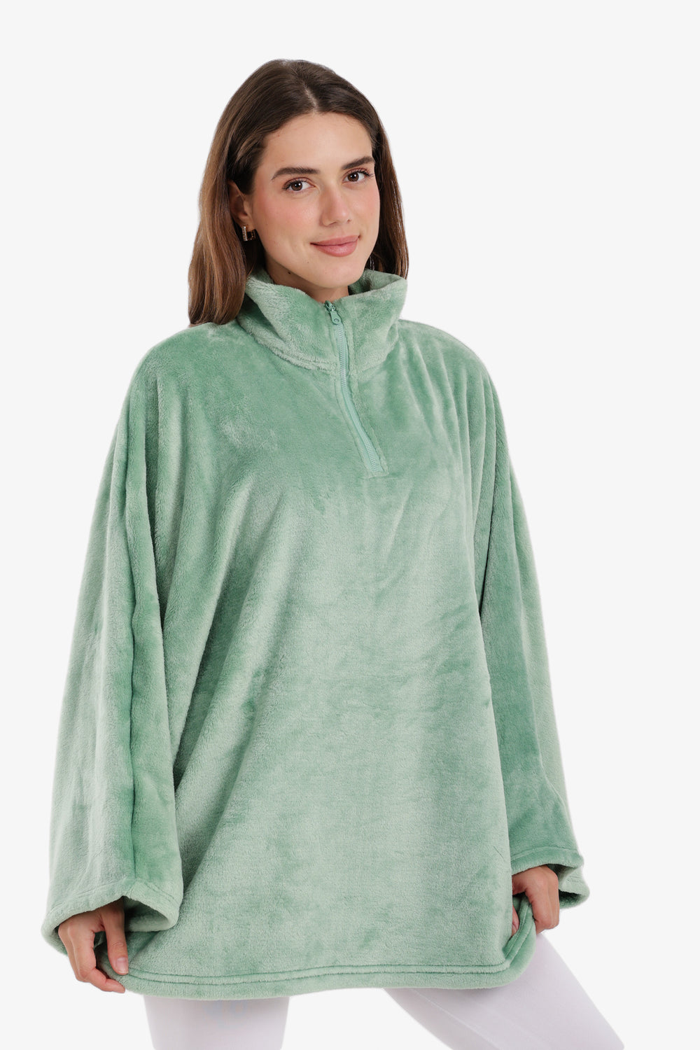 Velvet Poncho Wearable Blanket