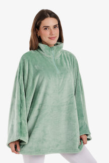 Velvet Poncho Wearable Blanket