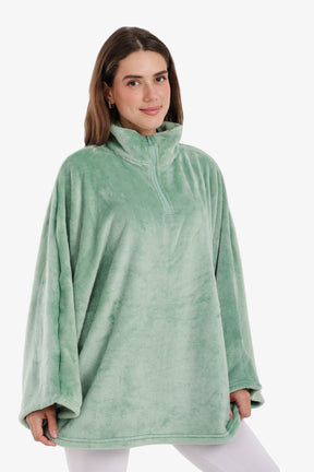 Velvet Poncho Wearable Blanket
