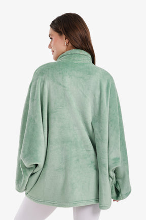 Velvet Poncho Wearable Blanket
