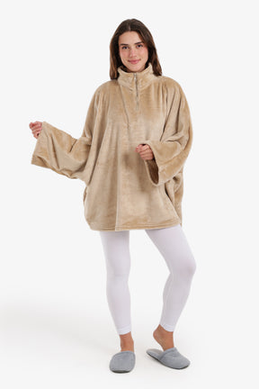 Velvet Poncho Wearable Blanket