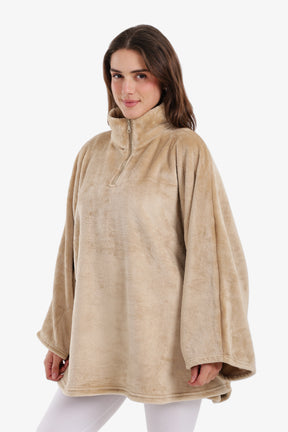 Velvet Poncho Wearable Blanket