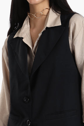 Notch Collar Vest