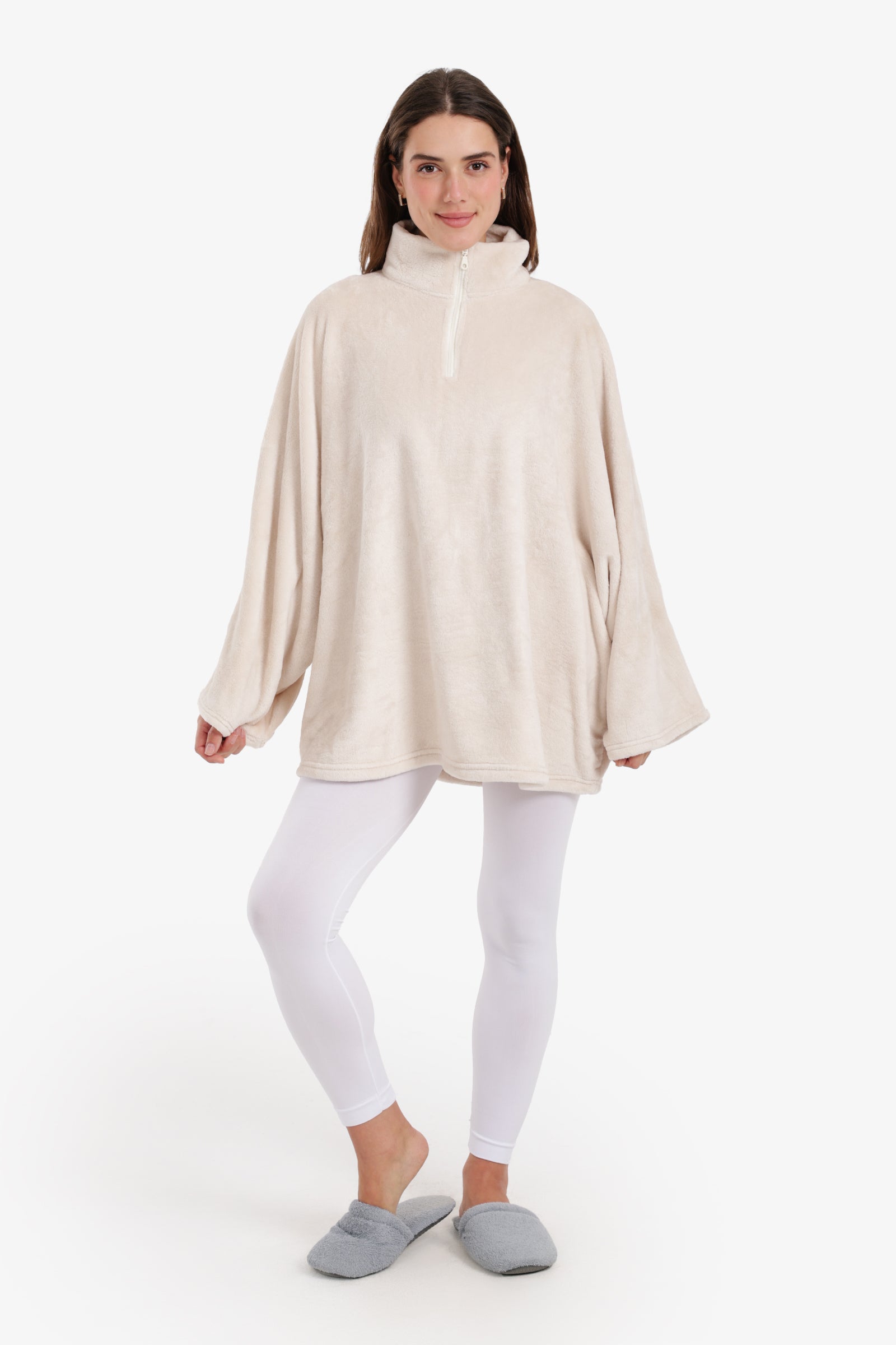 Velvet Poncho Wearable Blanket