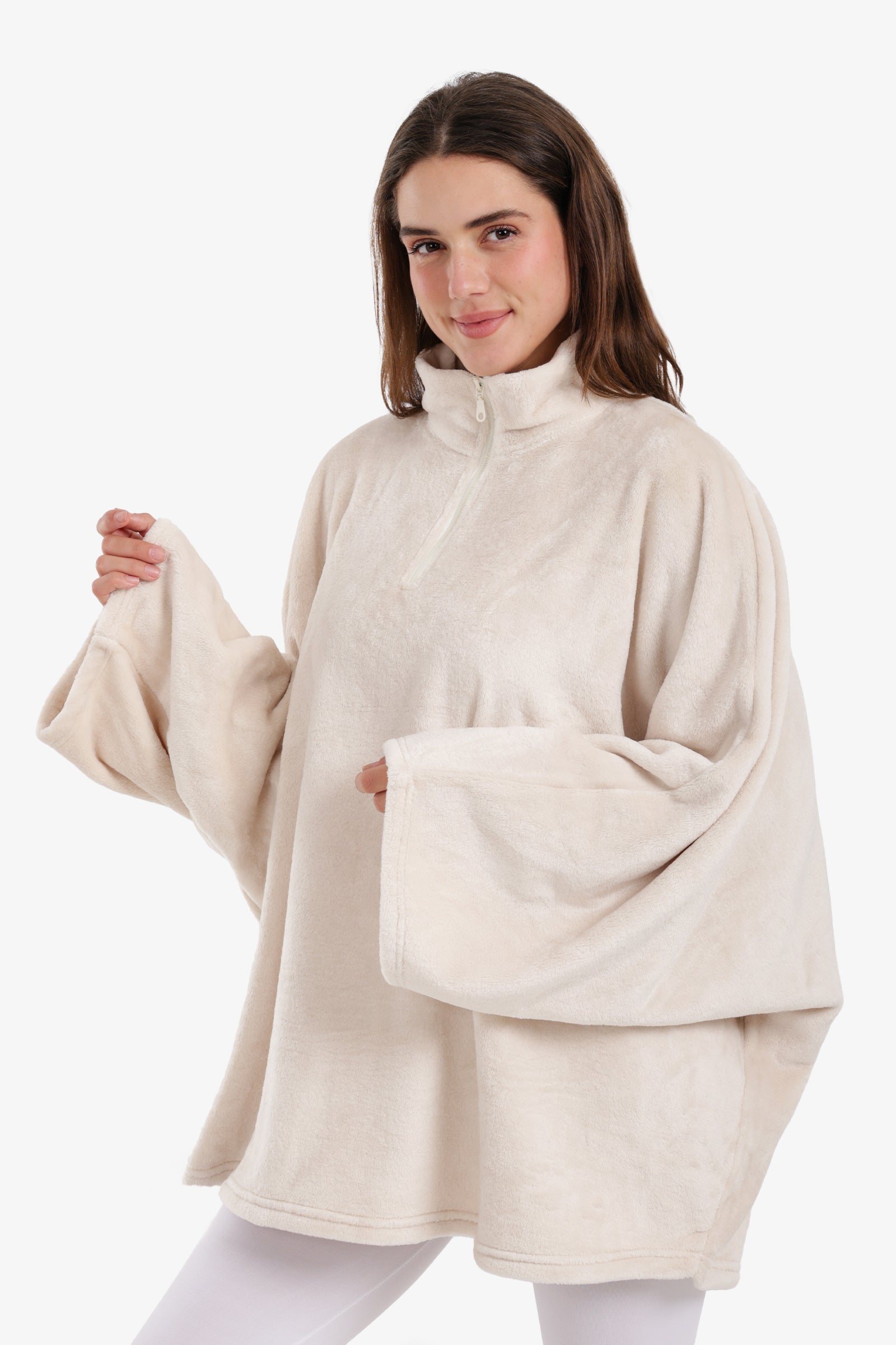 Velvet Poncho Wearable Blanket
