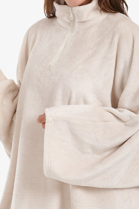 Velvet Poncho Wearable Blanket