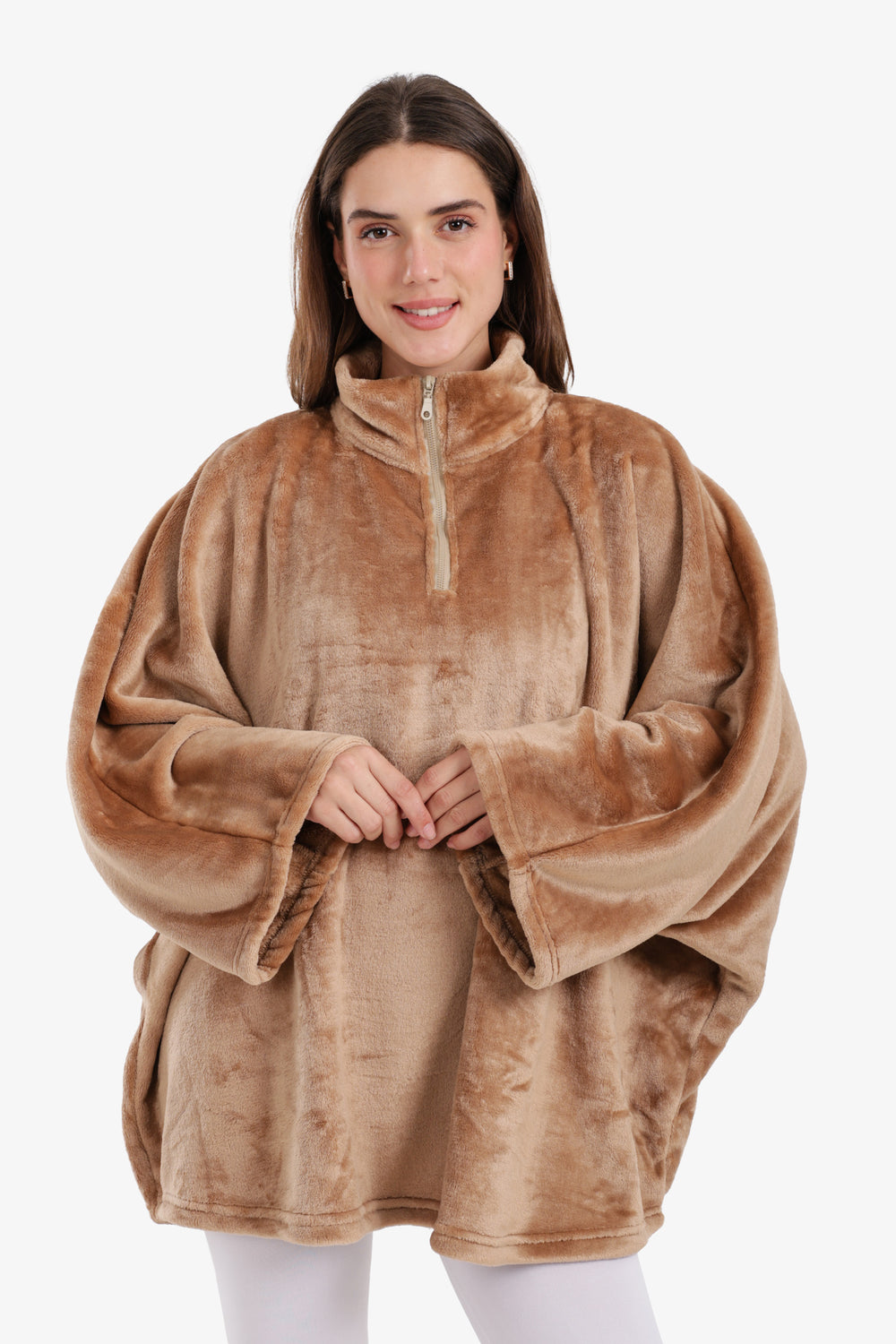 Velvet Poncho Wearable Blanket