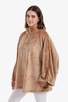 Velvet Poncho Wearable Blanket