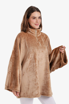 Velvet Poncho Wearable Blanket