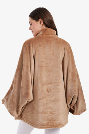 Velvet Poncho Wearable Blanket