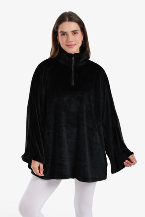 Velvet Poncho Wearable Blanket