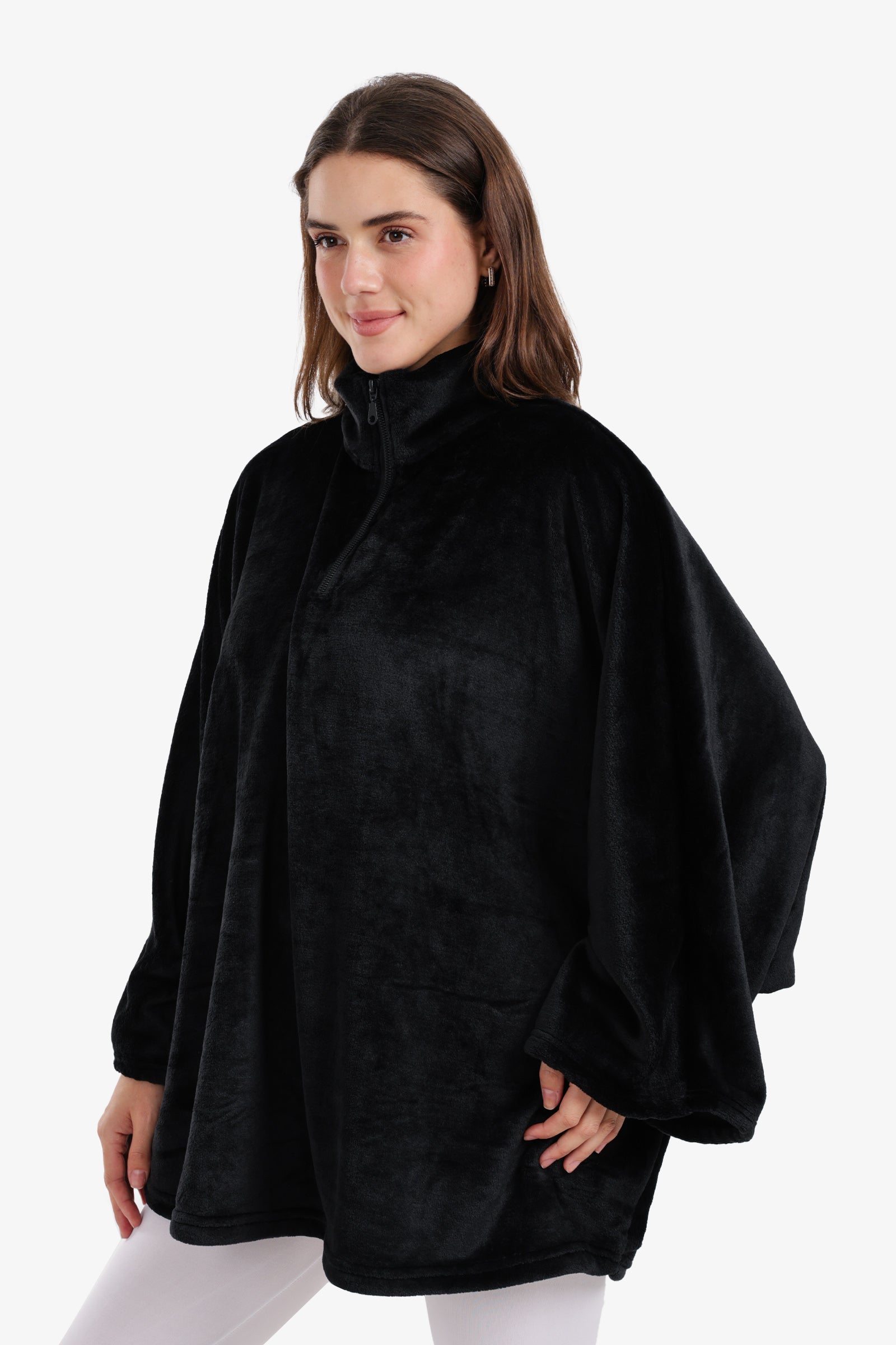 Velvet Poncho Wearable Blanket