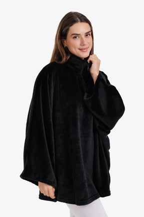 Velvet Poncho Wearable Blanket