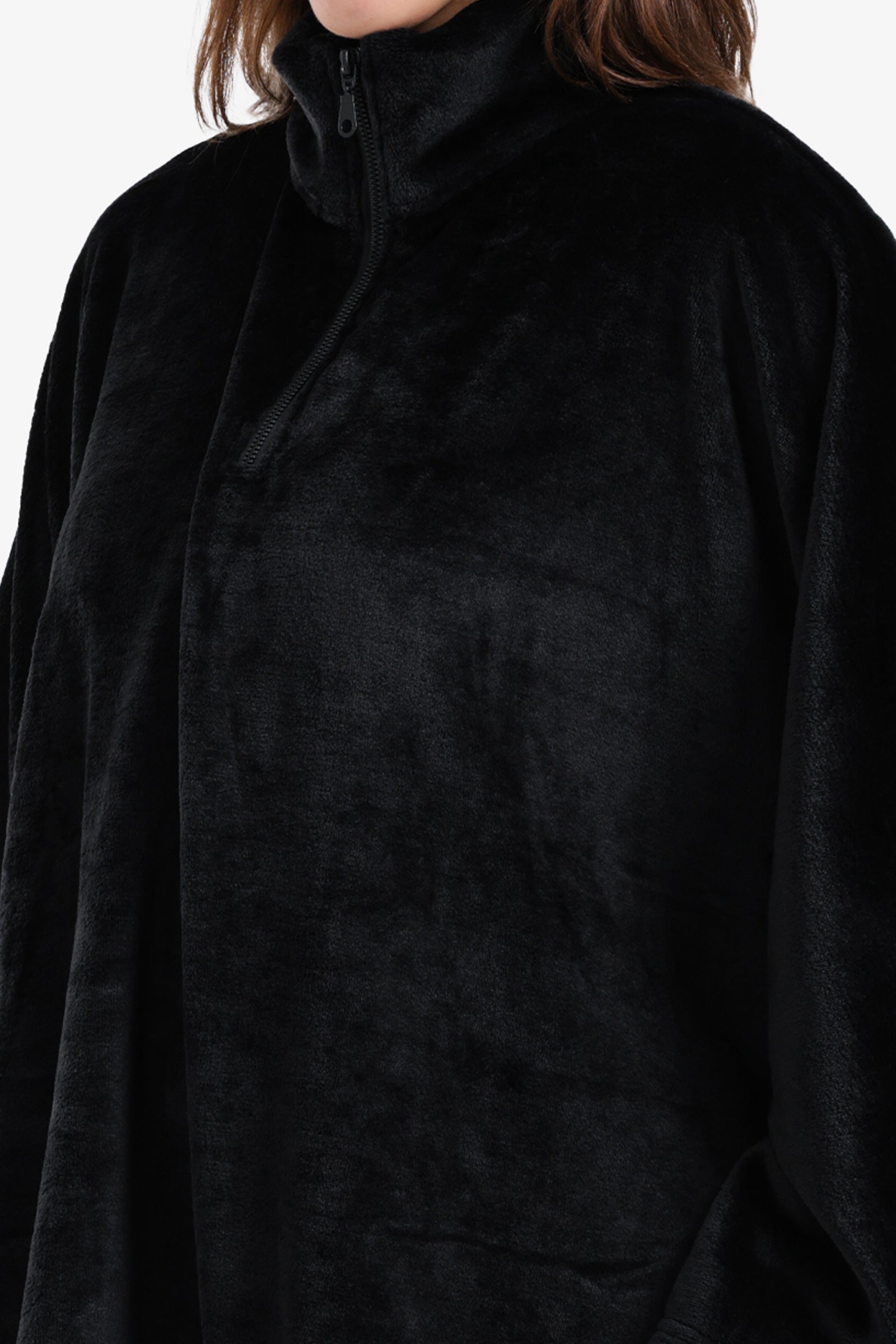 Velvet Poncho Wearable Blanket