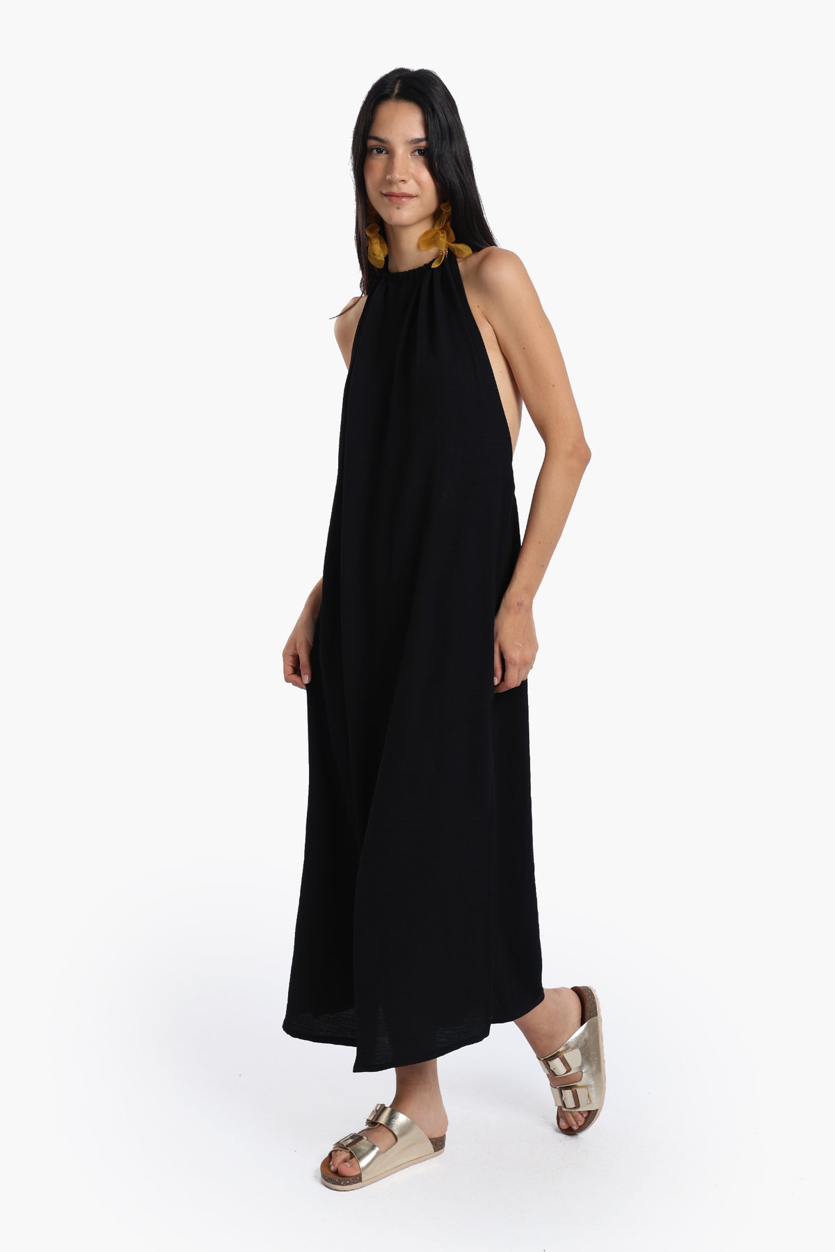 Backless Black Dress