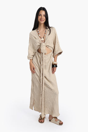 Front Cut-Out Beach Dress