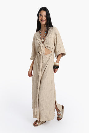 Front Cut-Out Beach Dress