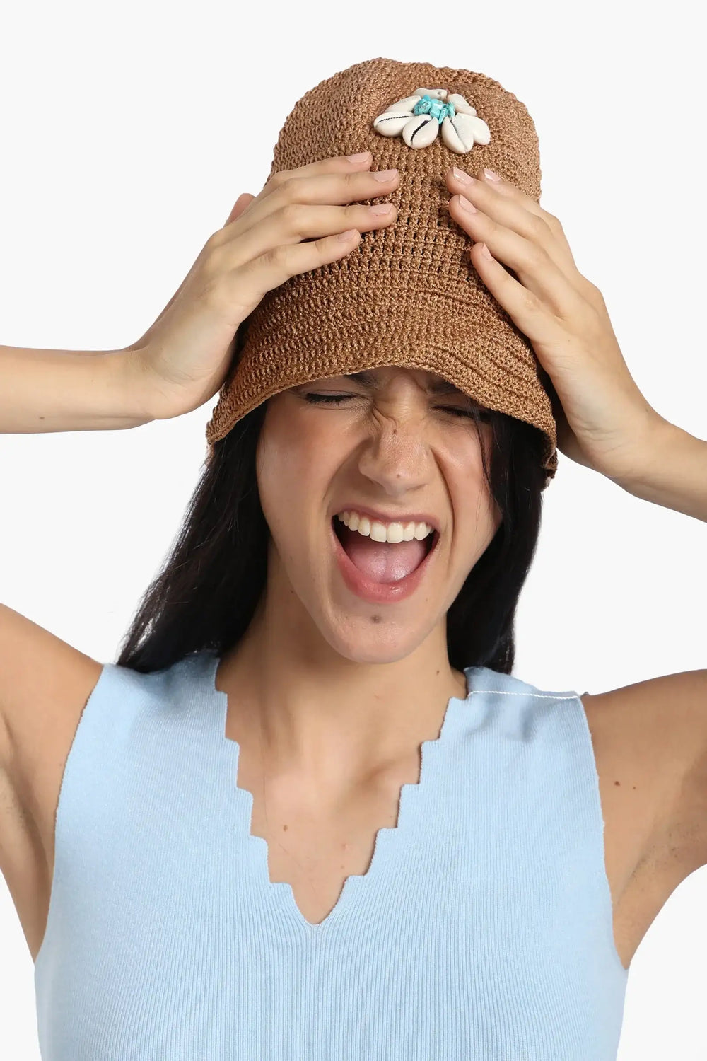 Shell Straw Beach Hat
