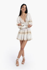 Dress with Fringes & Embroidery