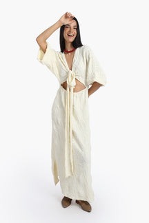 Front Cut-Out Beach Dress