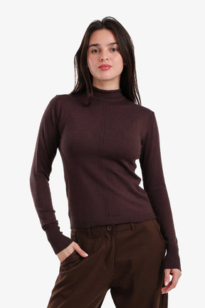 Slim Mock Neck Top