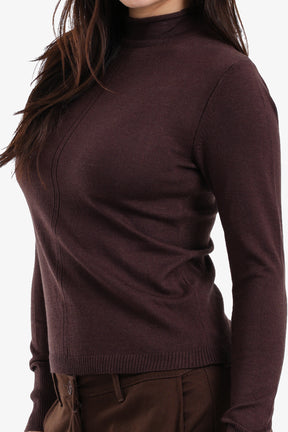 Slim Mock Neck Top