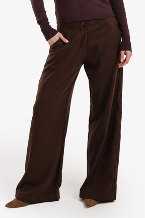 Wide-Leg Straight Cut Pants