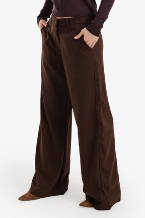Wide-Leg Straight Cut Pants