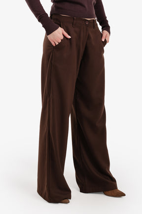Wide-Leg Straight Cut Pants