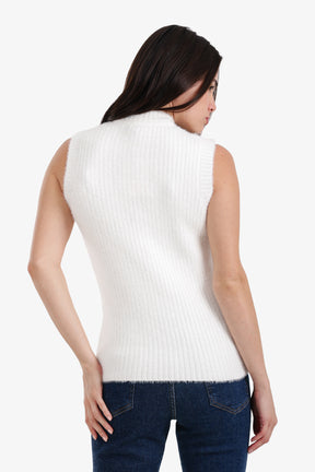 Sleeveless Ribbed Lounge Pullover