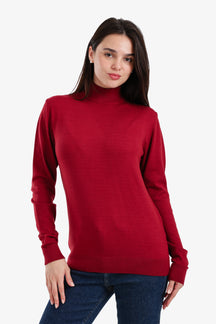 Slim Fit High Neck Pullover