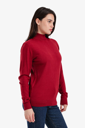 Slim Fit High Neck Pullover