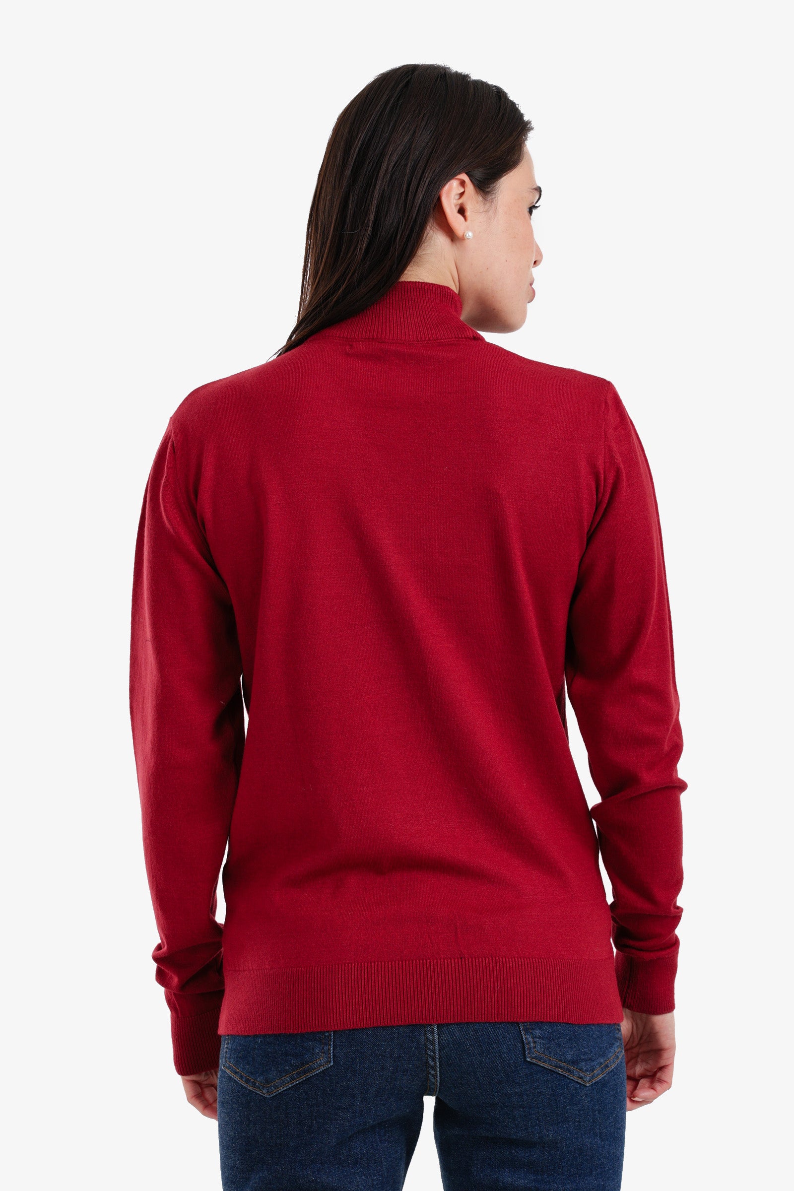 Slim Fit High Neck Pullover