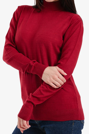 Slim Fit High Neck Pullover