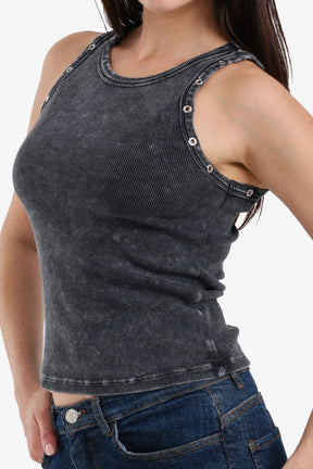 Slim Fit Ribbed Racerback Top