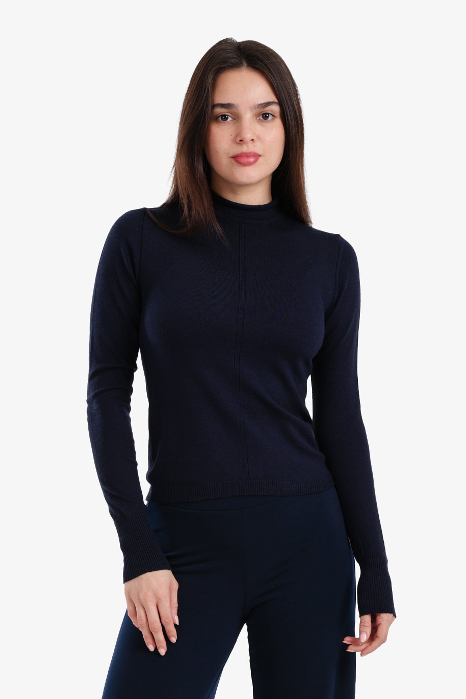 Slim Mock Neck Top