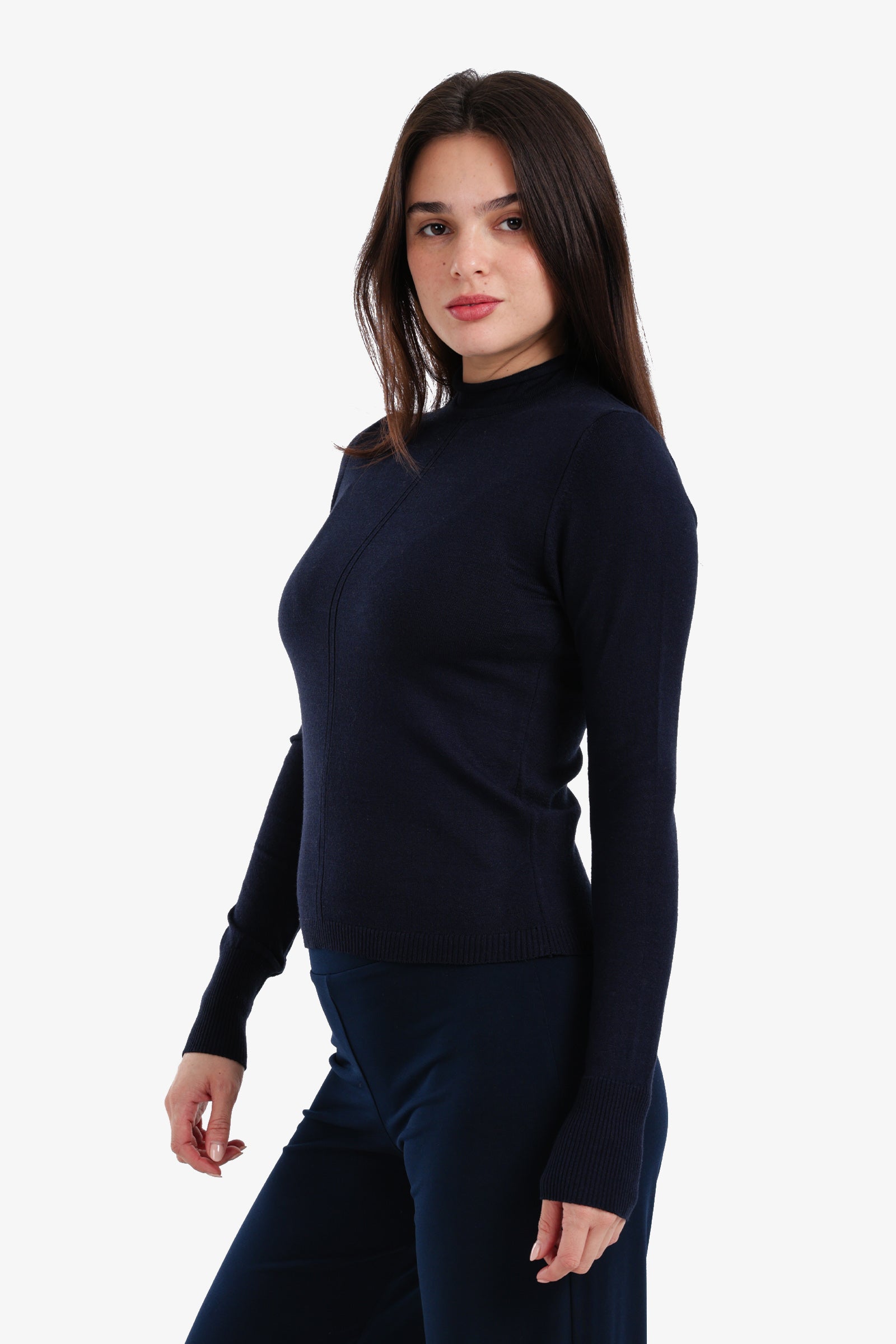 Slim Mock Neck Top