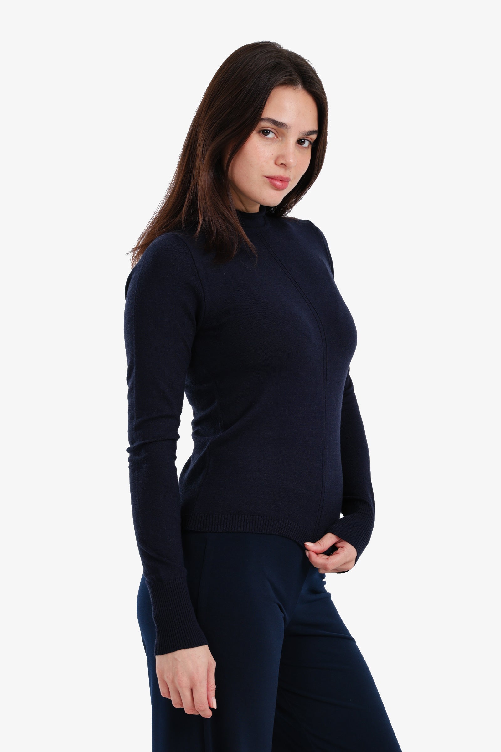 Slim Mock Neck Top