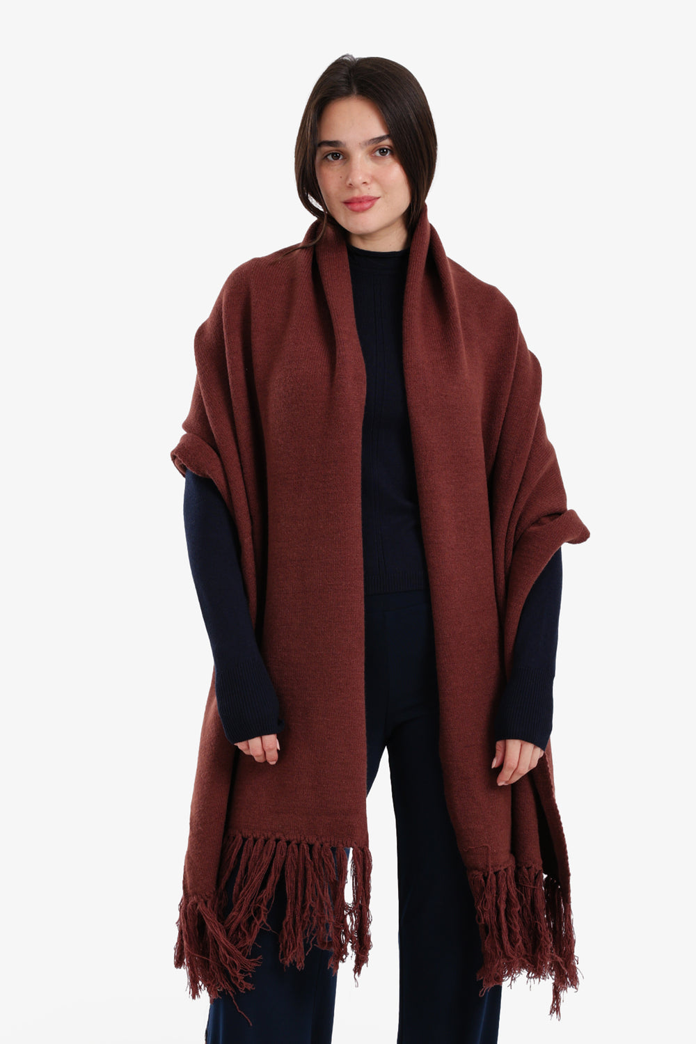 Fringed Rectangular Shawl