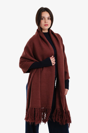 شال مستطيل بشراشيب