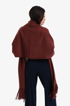 شال مستطيل بشراشيب