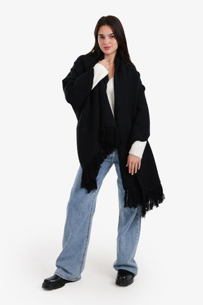 شال مستطيل بشراشيب