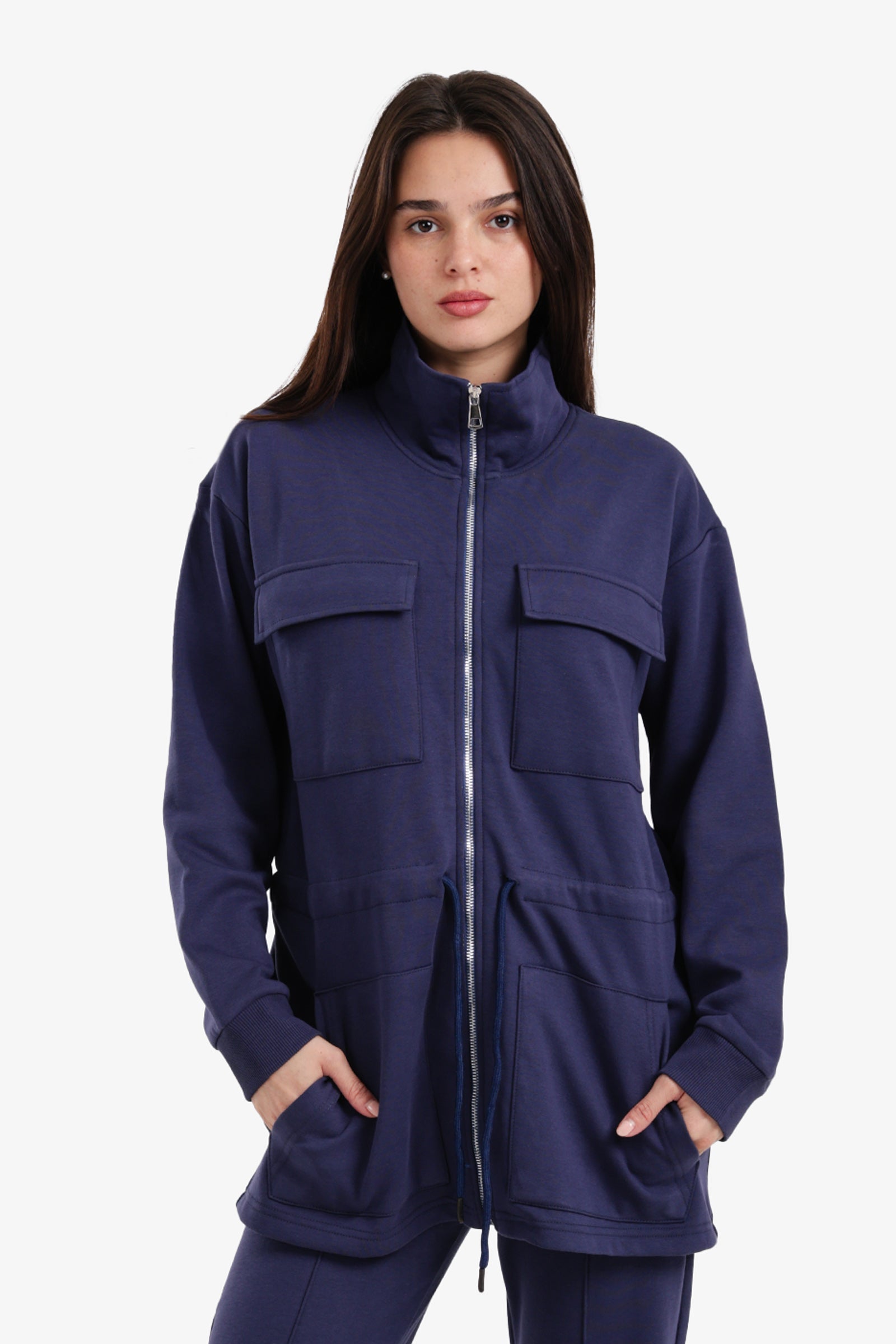 Utility-Pocket Lounge Jacket