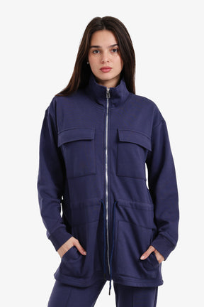 Utility-Pocket Lounge Jacket