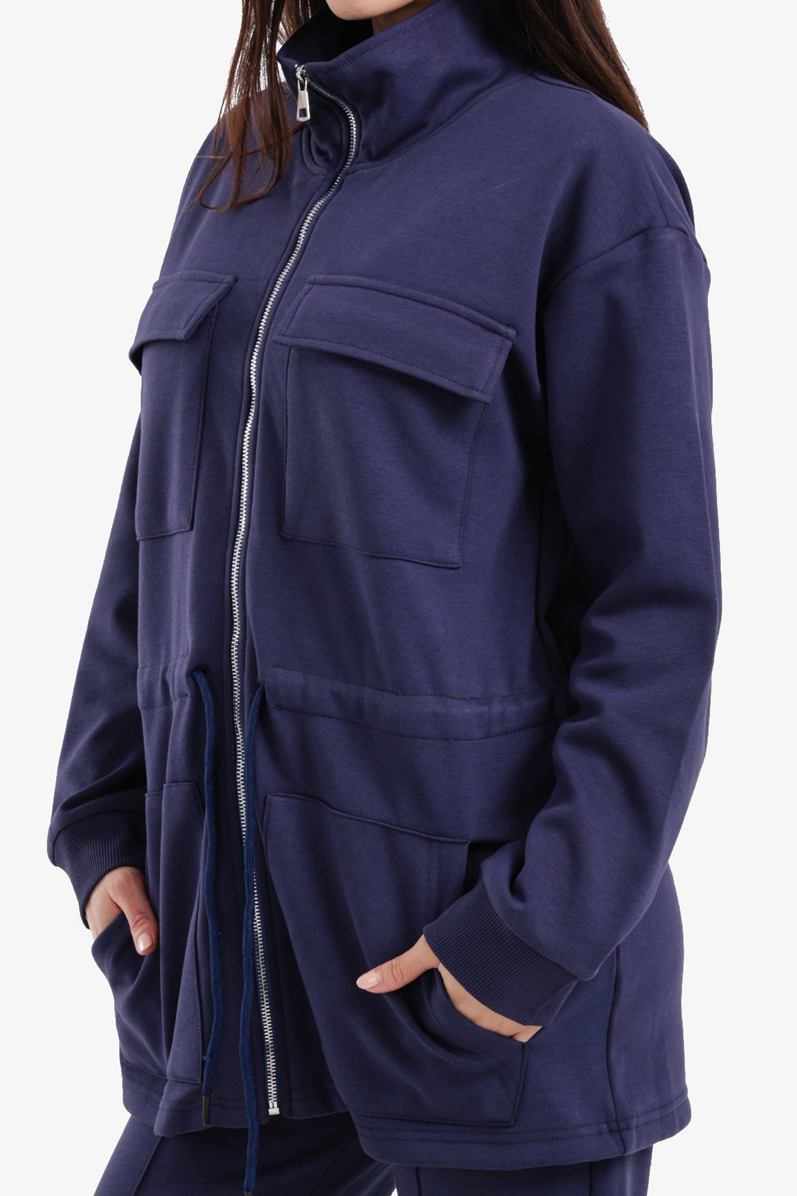 Utility-Pocket Lounge Jacket