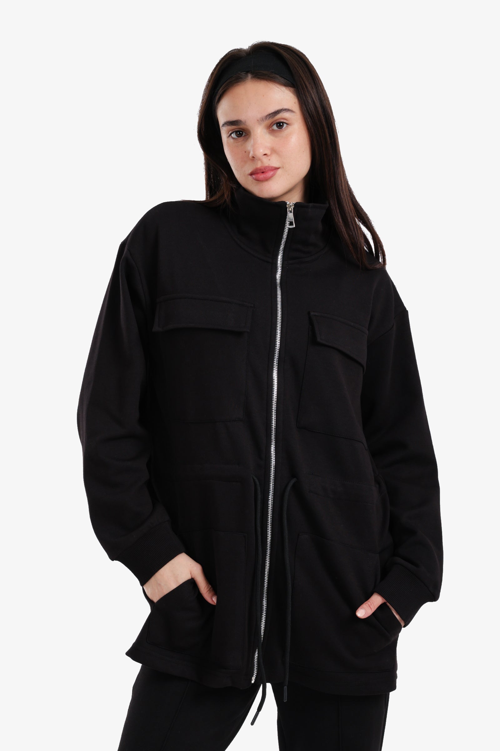 Utility-Pocket Lounge Jacket